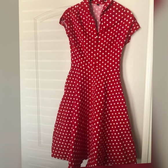 Vintage Dresses & Skirts - Vintage Red and White Polka Dot Dress Vintage Dresses & Skirts - Vintage Red and White Polka Dot Dress